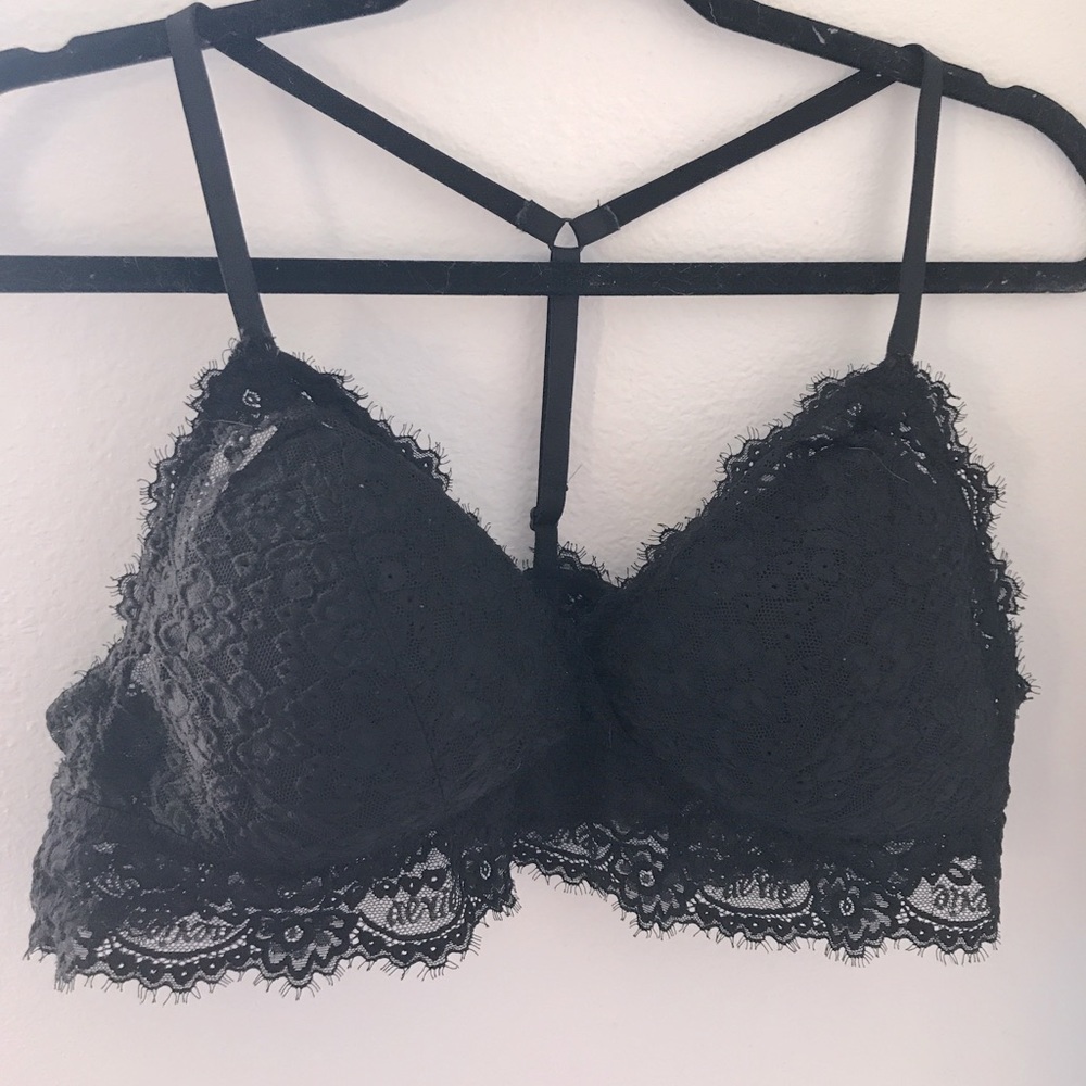 Aerie black lace bralett